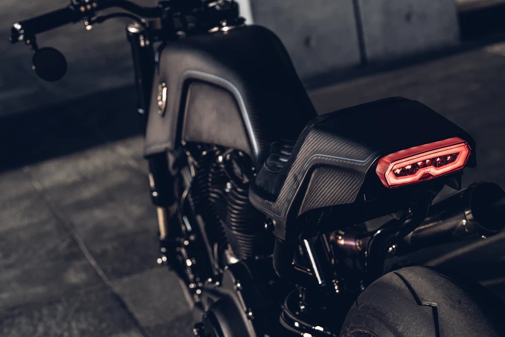 The Raging Dagger Is a Custom Harley Sportster Dressed in a Wealth of ...