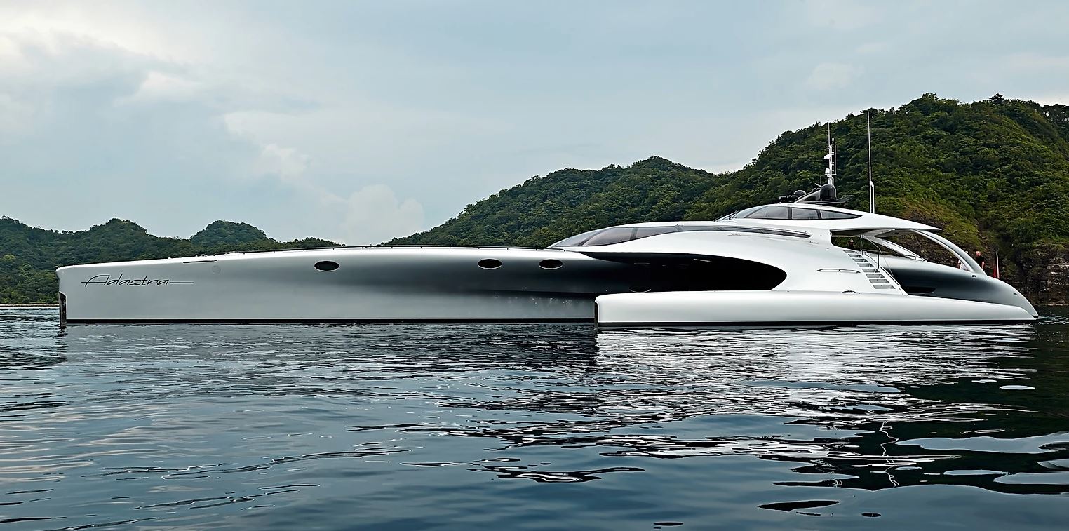 yacht that looks like a spaceship