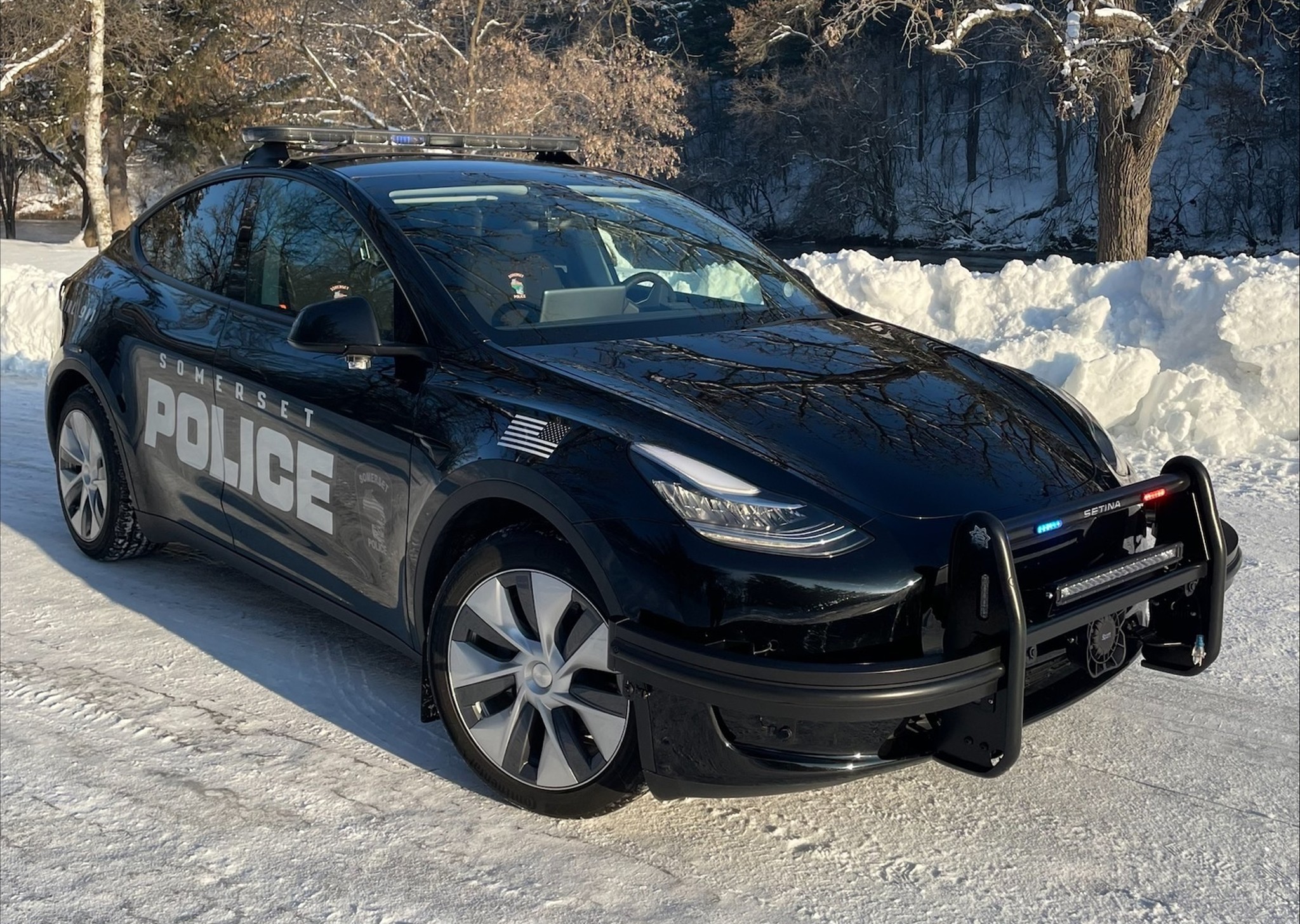 The Tesla Model Y Is a Badass Police Cruiser, Will Save Somerset