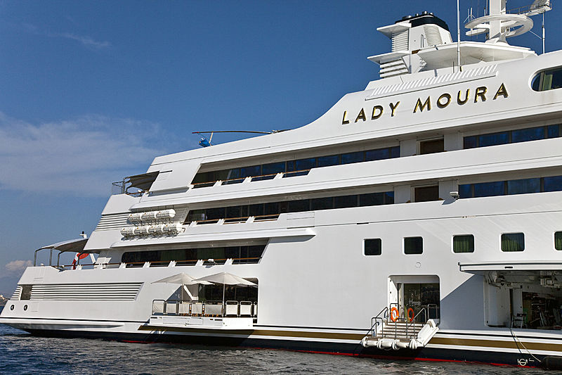 mega yacht lady moura