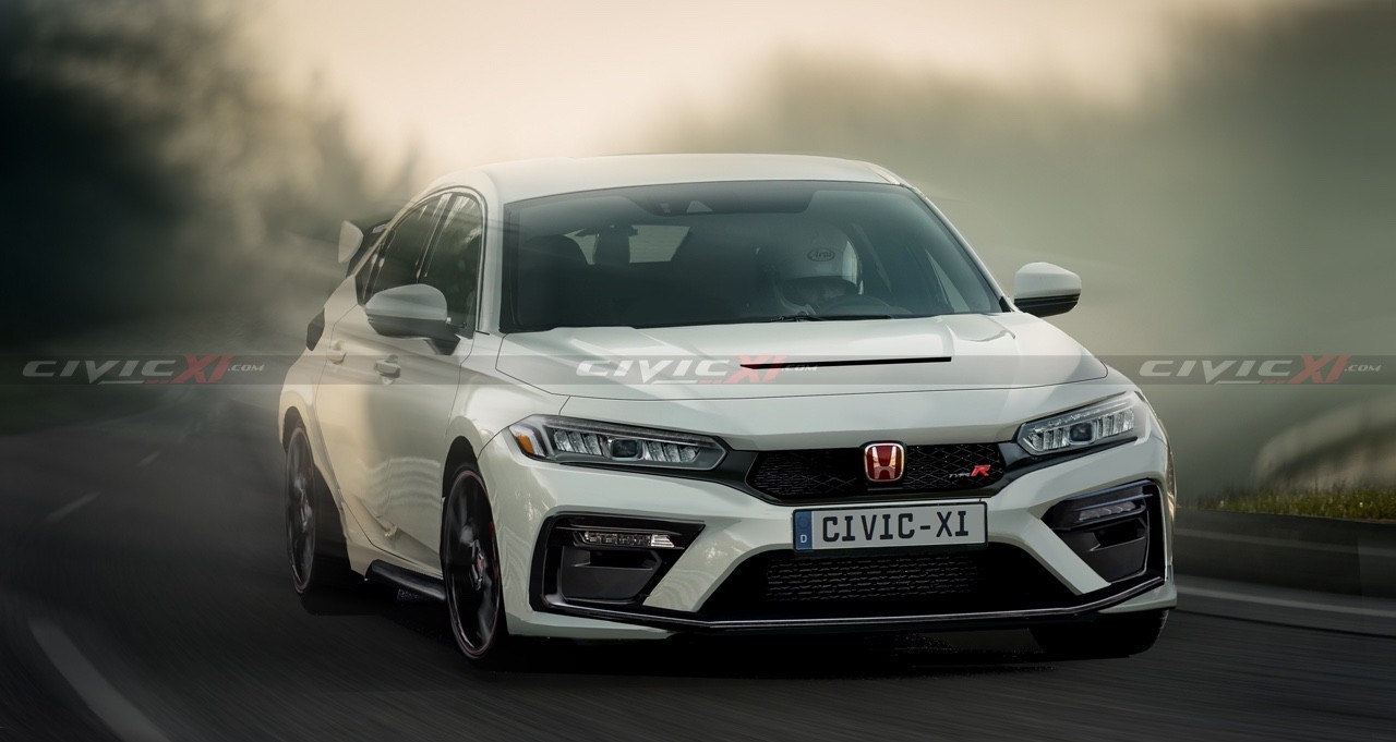 This 2023 Honda Civic Type R Rendering Is Based on Spy Photos, Patent