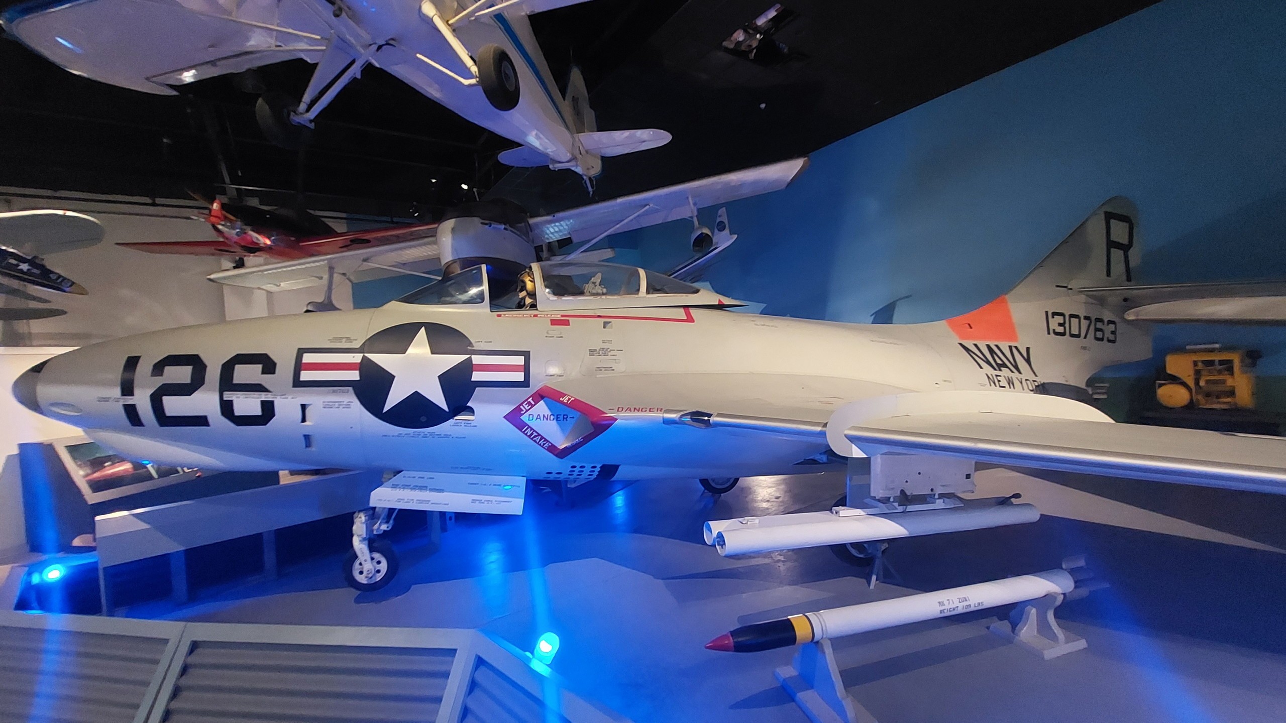 A U.S. Navy F9F Panther Has the First Recorded Jet-On-Jet