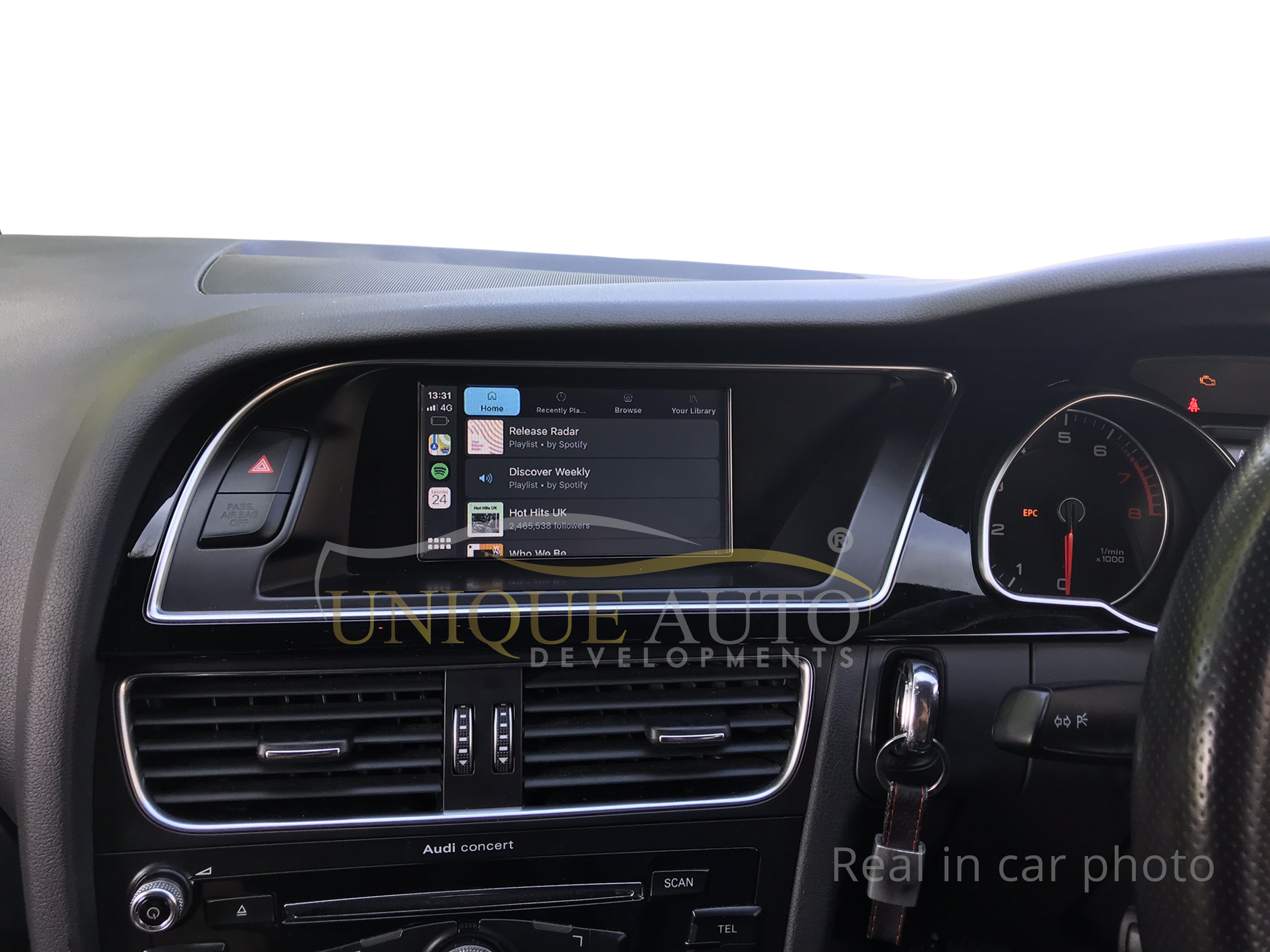 This Apple Carplay Kit For Older Audi Models Looks Like A Factory Installed Unit Autoevolution
