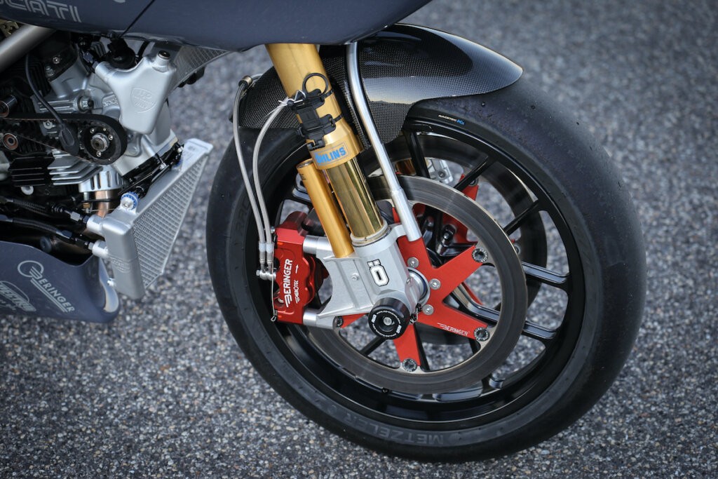 This Custom Ducati Race Bike Pairs Titanium Framework With 