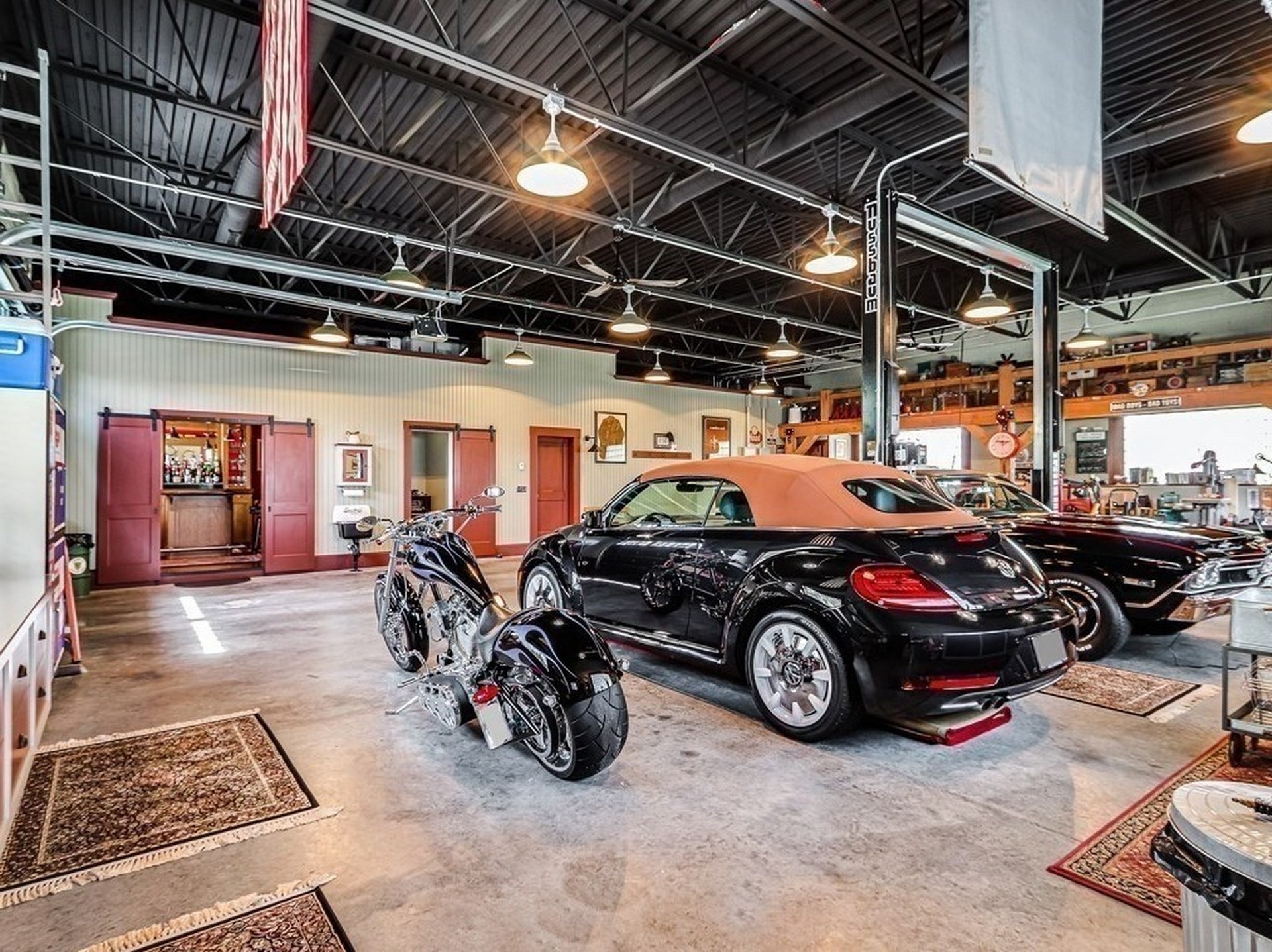 This Garage Is Also a Family Home, an Awesome Man Cave, and