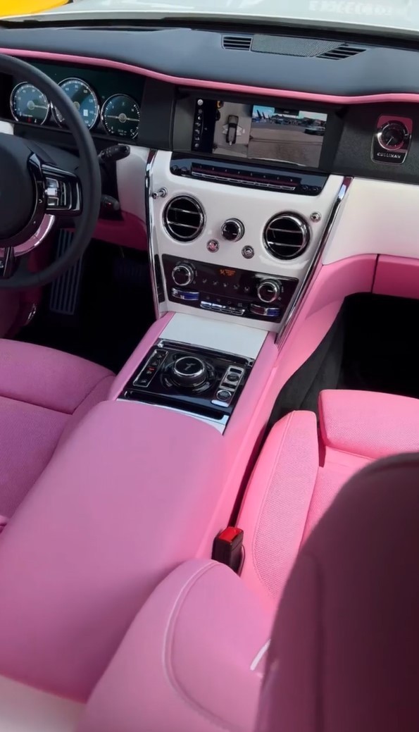 with pink interior