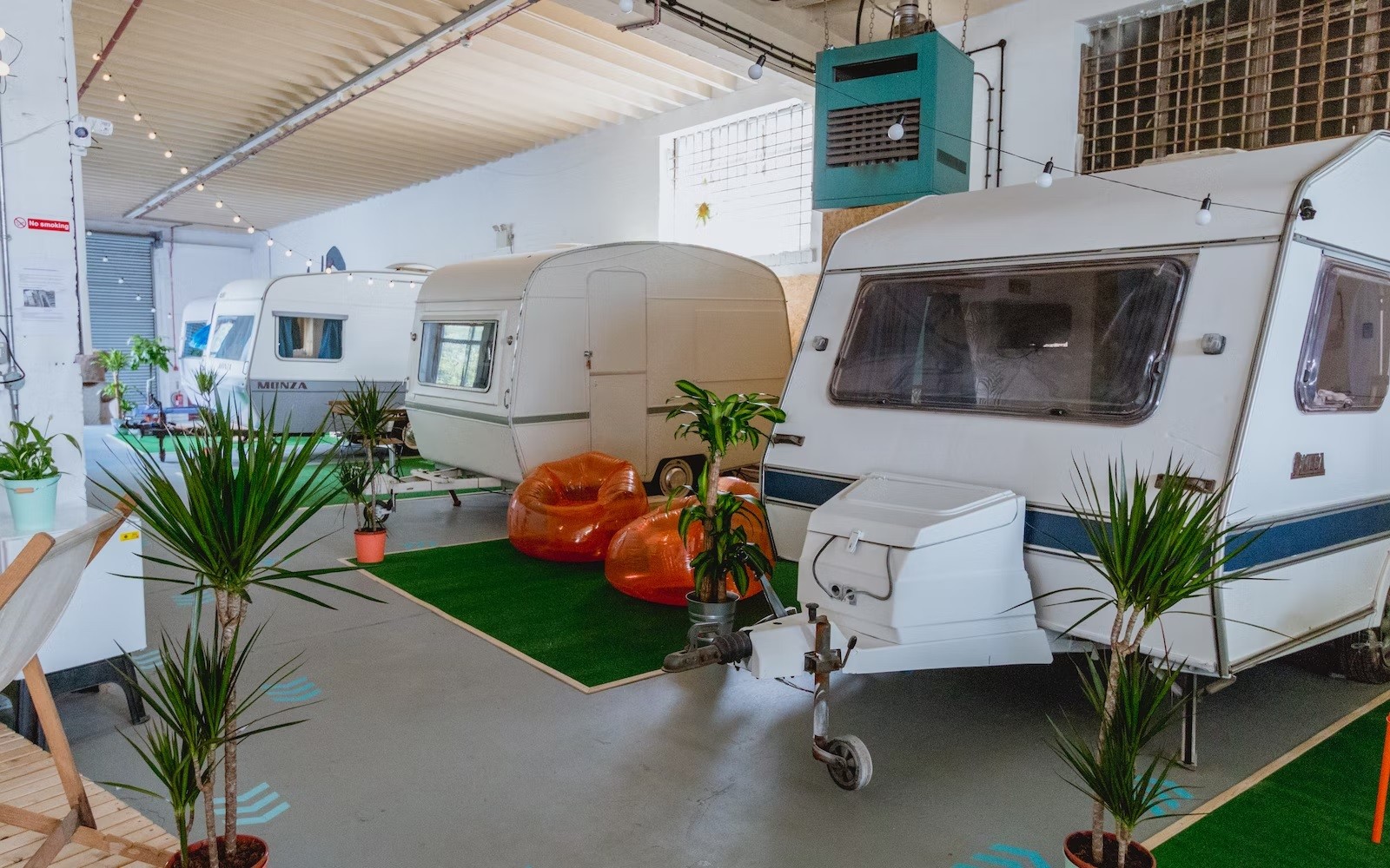 Towed Town Camping Is an Indoor Campground Offering Accommodation in Five  Vintage Caravans - autoevolution