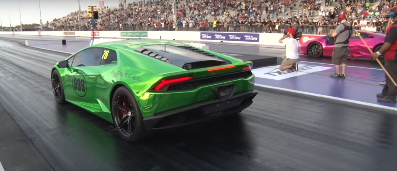 Twin-Turbo Lamborghini Huracans with Mid-Mounted Exhaust Sound Amazing ...