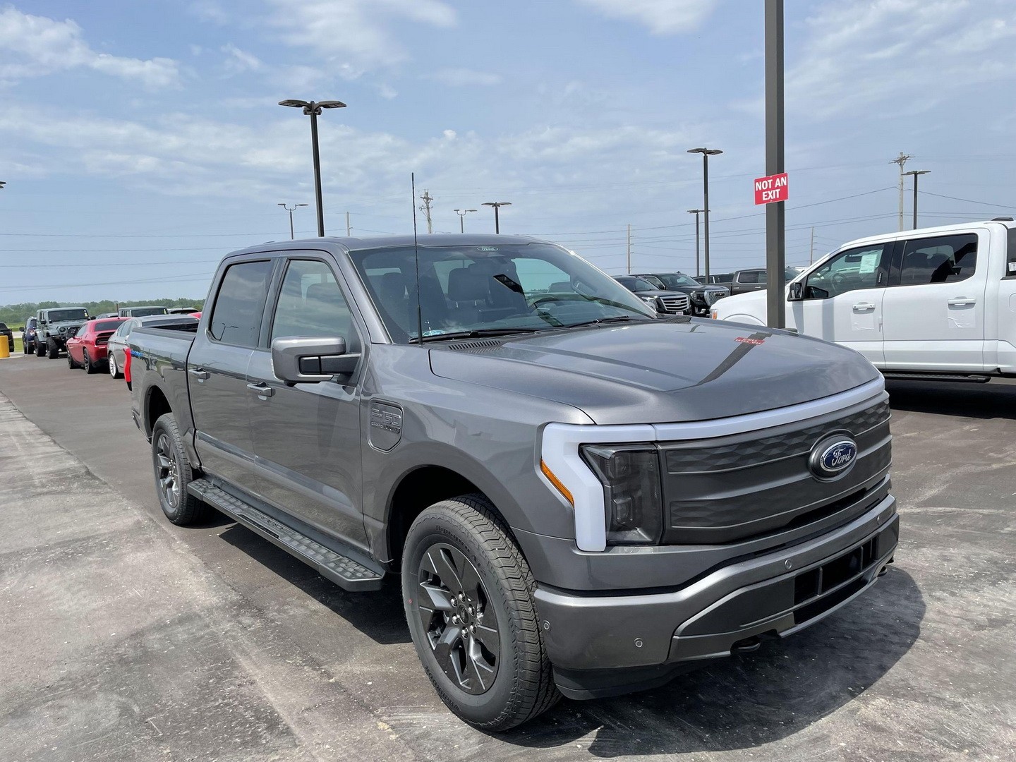 Used 2022 Ford F-150 Lightning Lariat up for Grabs, Has Already Smashed ...