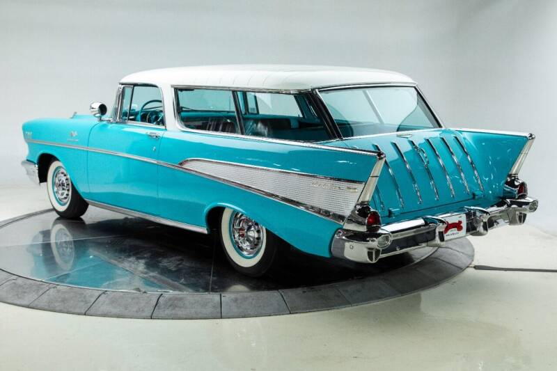 Very Rare and Very Turquoise Tri-Five 1957 Chevy Nomad Costs Almost $100k.
