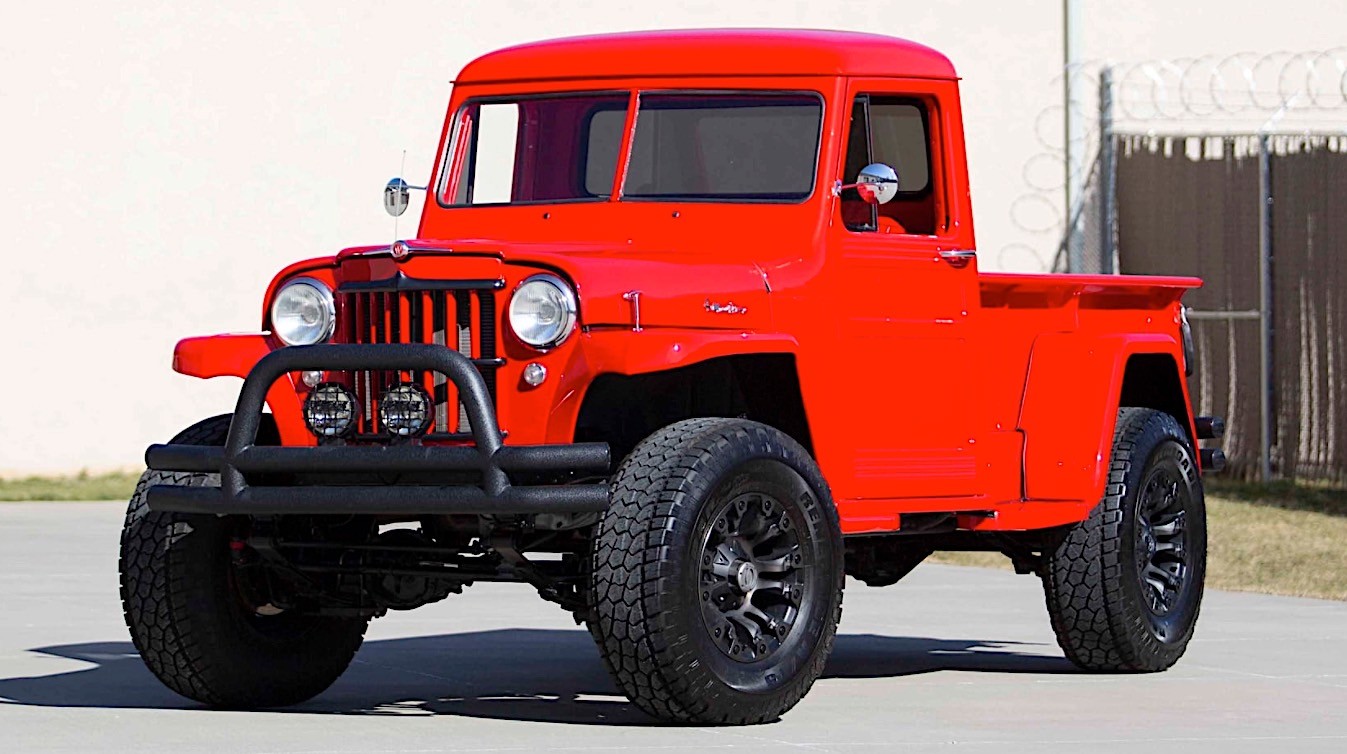 Viper Red 1960 Willys Jeep Pickup Is How the Gladiator Should Have Looked  Like - autoevolution