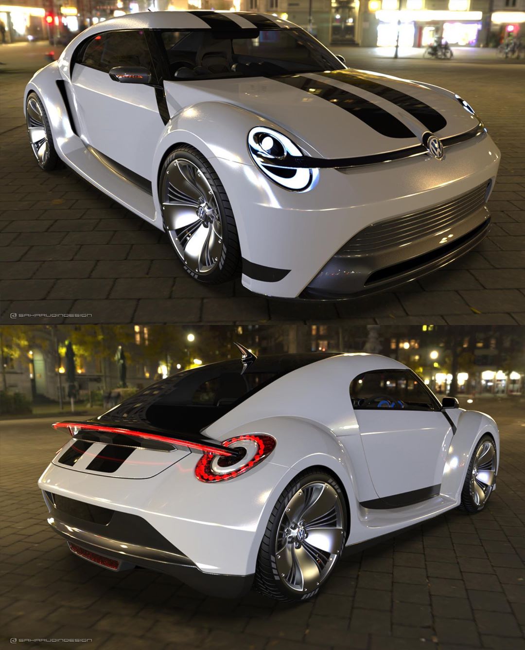 volkswagen beetle electric concept looks perfect