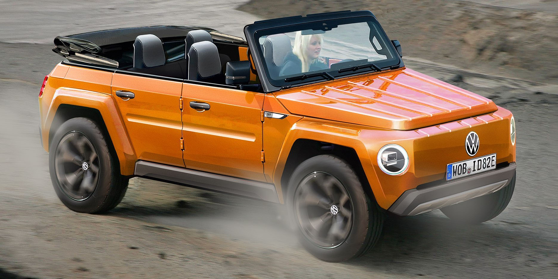VW e-Thing Rendering Shows G-Class-like Potential Resurrection of the Type  - autoevolution