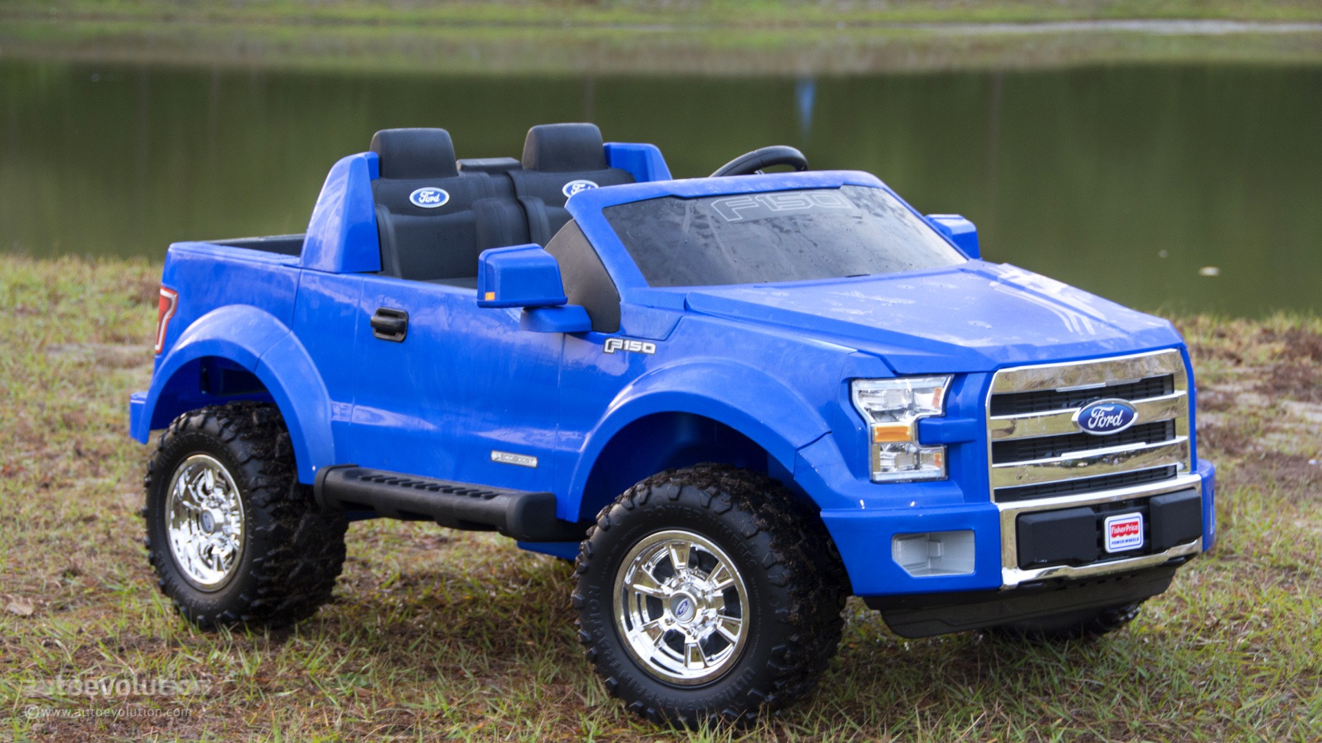 blue ford truck power wheels