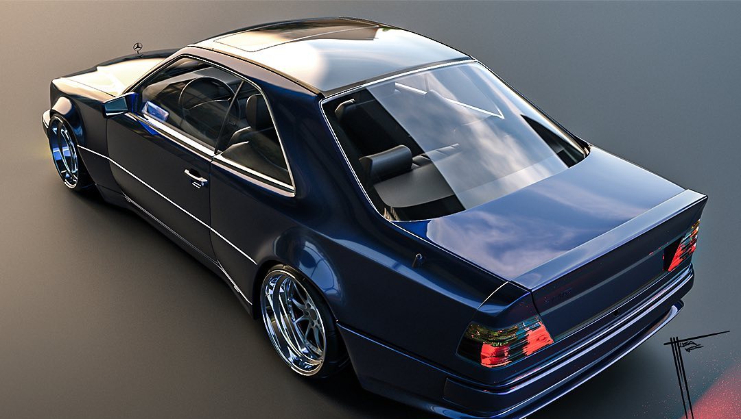 Widebody Mercedes Benz 124 Hammer Looks Stanced Enough For A Custom