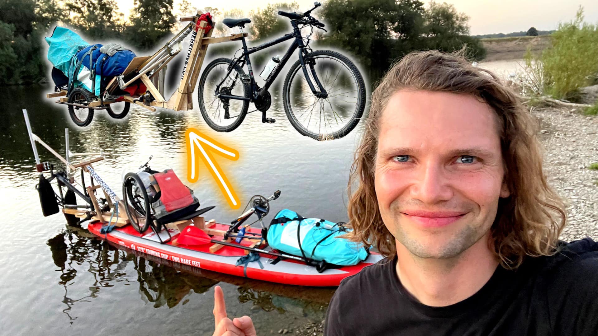 World's First Amphibious Pedal Paddle Recumbent Bike Boat Takes