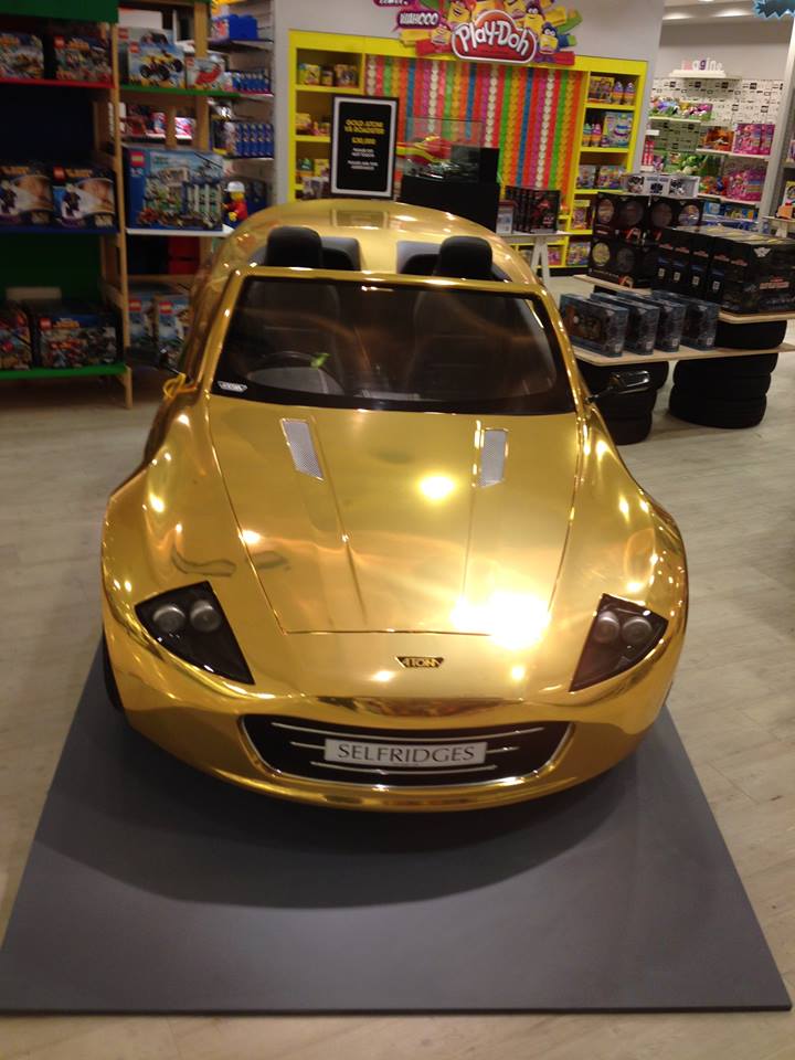 Your Child Could Be Cooler Than Flo Rida With This Gold-plated Kids Car