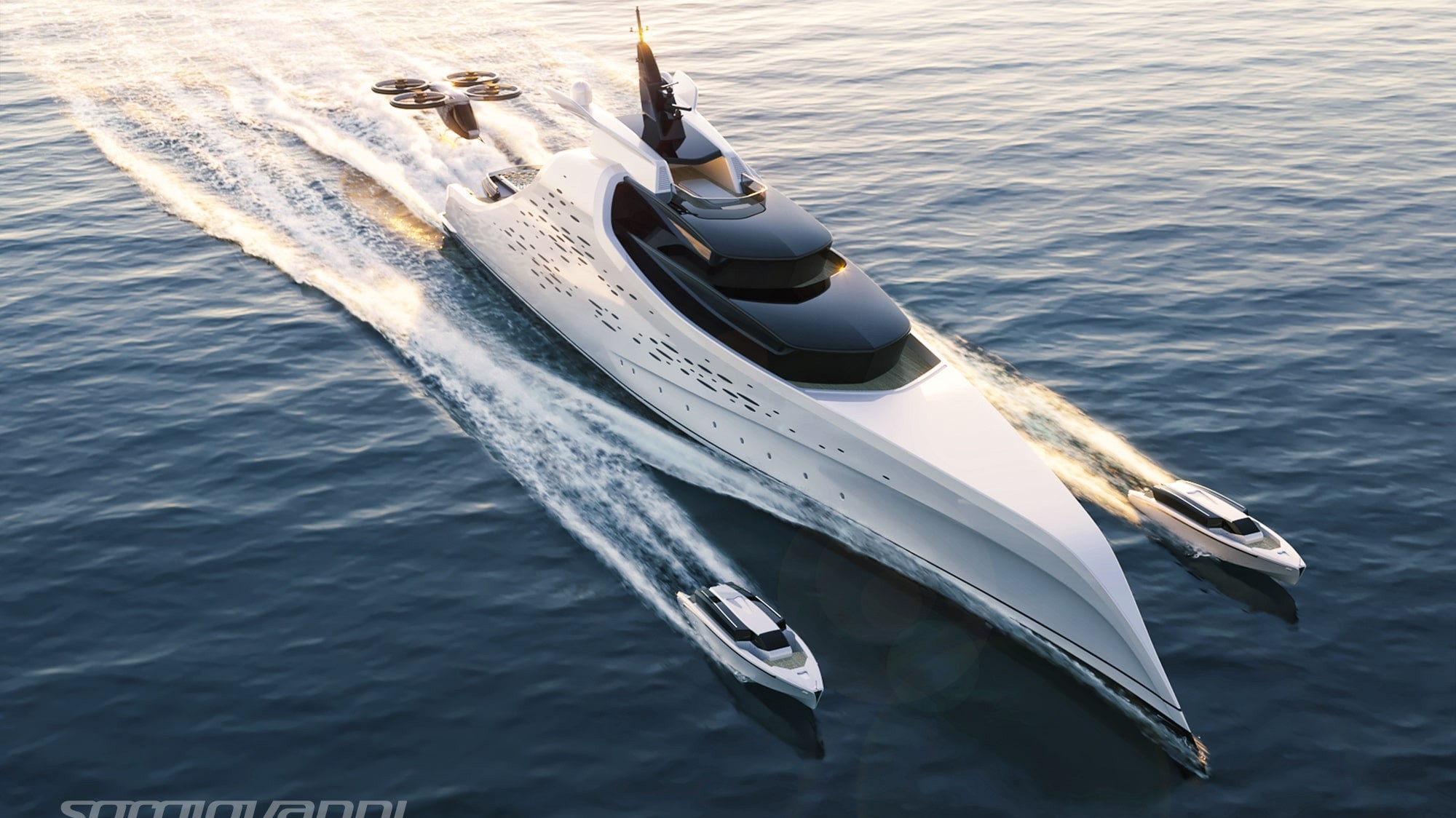 electric powered superyacht