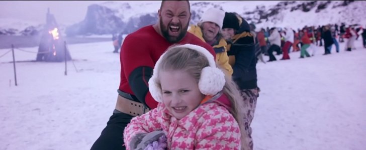 Game of Thrones "The Mountain" Takes on a Caterpillar Tractor
