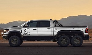 Game On: 2021 Ram TRX Will Become 1,200 hp Hennessey Performance Mammoth 6x6