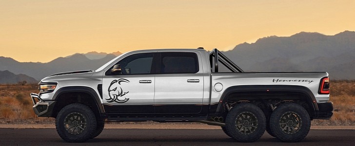 Game On: 2021 Ram TRX Will Become 1,200 hp Hennessey Performance Mammoth 6×6