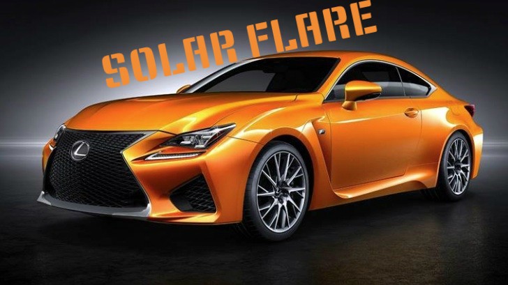 Game Over: Lexus RC F's New Orange Color Gets a Name