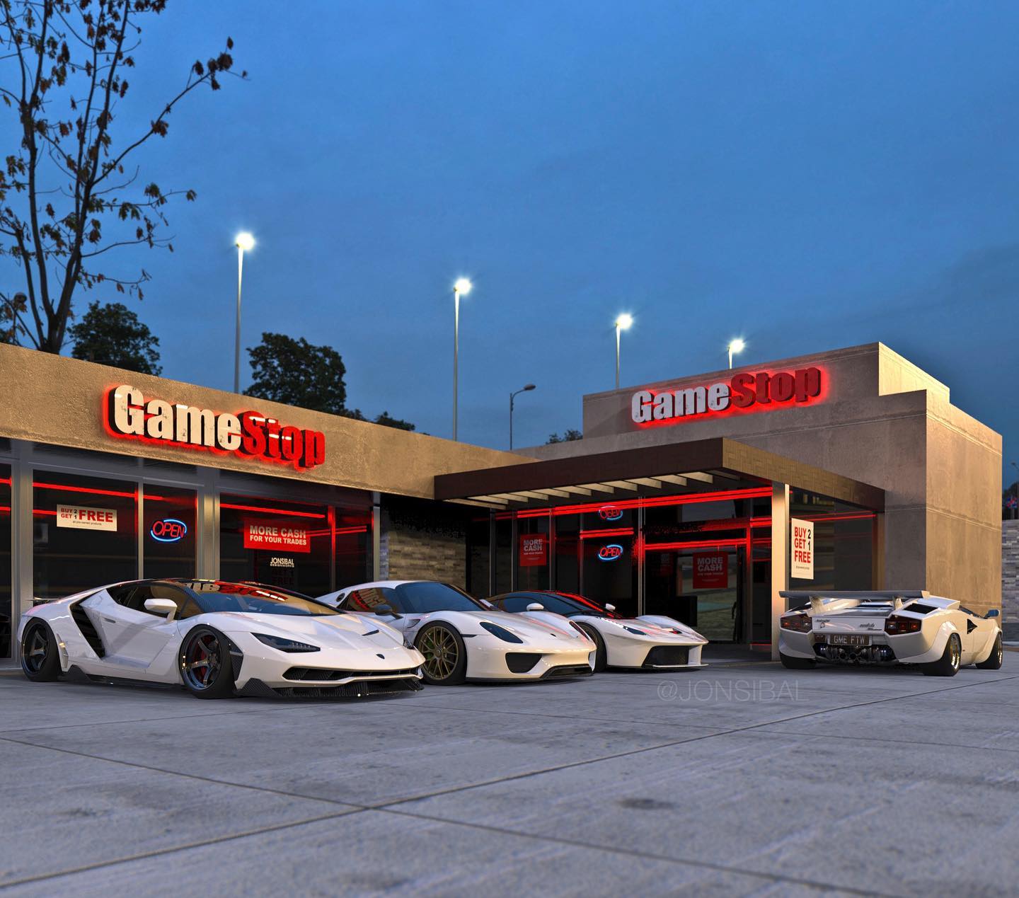 GameStop Parking Lot
