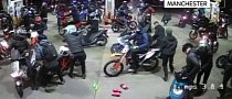 Gang of 60+ Bikers Raiding Manchester Gas Station Is Peak Moped Crime