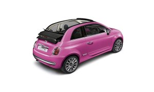 Gay Car of the Year Goes Pink. 500C Pink