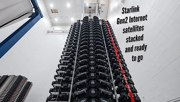 SpaceX readies first batch of Gen2 Starlink Internet satellites
