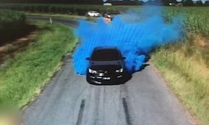 Gender Reveal Burnout Takes a Turn for the Dramatic as Car Bursts into Flames
