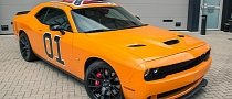 General Lee Dodge Challenger Hellcat Has Fitting Air Horn in The Netherlands