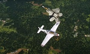 Generations Collide as a P-51 Mustang Battles F-22 Raptor in DCS, Winner Will Shock You