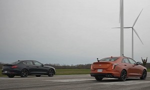 Genesis G70 3.3T Drag Races Cadillac CT4-V, Two Turbos Are Better Than One