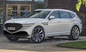 Genesis GV90 Flagship SUV Goes Commando With G90-Inspired Styling