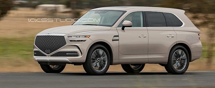 Genesis GV90 Flagship SUV Rendered, Looks Like a Cadillac Escalade Rival