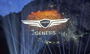 Genesis Officially Greets Europe With Huge 3D Projection in the Swiss Alps