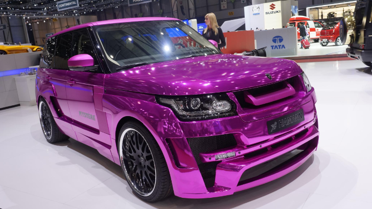 Chrome Pink Range Rover