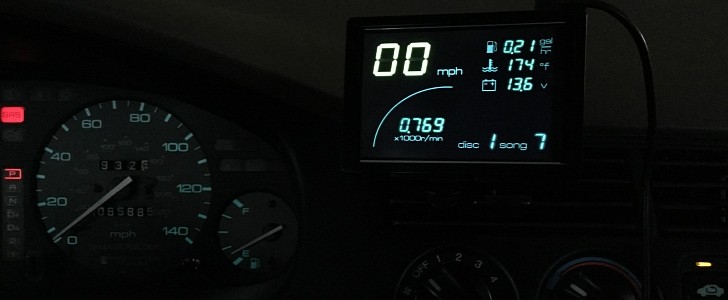Digital dashboard on 1997 Honda