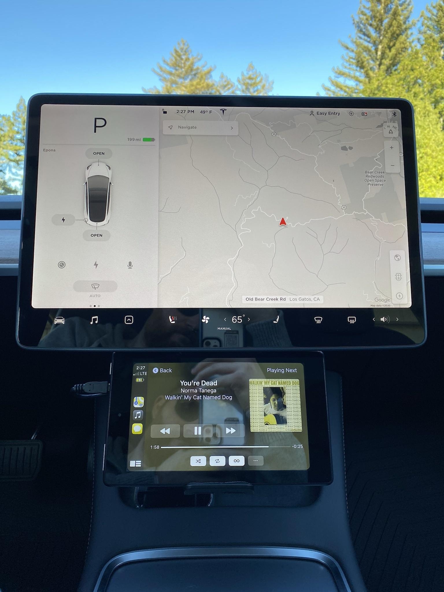The Dream of Apple CarPlay in a Tesla Comes True With Simple Yet Clever