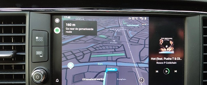 Android Auto split-screen on MIB2 screen