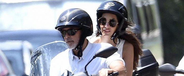 George Clooney and wife Amal in Italy