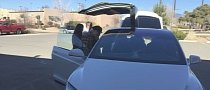 George R.R. Martin Checks Out a Tesla Model X at Tesla Meet in New Mexico