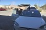 George R.R. Martin Checks Out a Tesla Model X at Tesla Meet in New Mexico