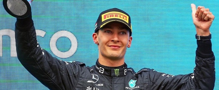 George Russell at Hungarian Grand Prix