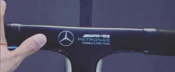George Russell Rides Mercedes-AMG branded bike