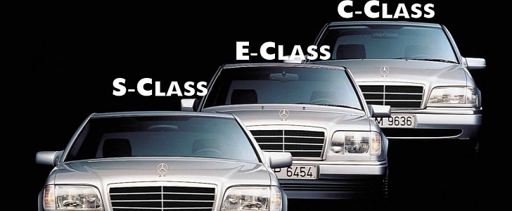 Mercedes-Benz C-Class, E-Class and S-Class
