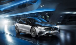German Mercedes EQS Gets Full Rear-Wheel Steering as a $580 Yearly Subscription