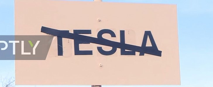 Anti-Tesla protest outside Berlin, ahead of planned Gigafactory 4