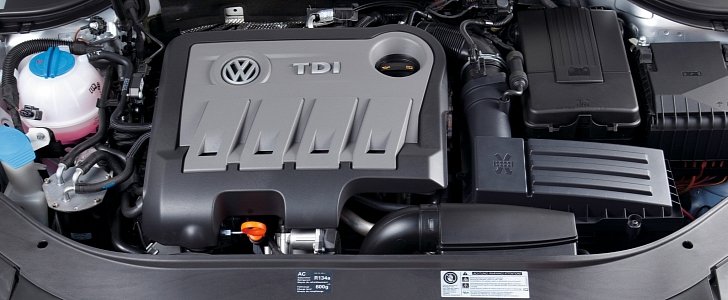Volkswagen Passat TDI engine bay